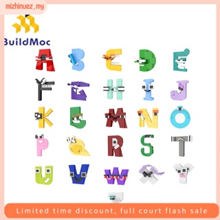 26 Style Alphabet Building Blocks Kit English Letters Lore (a-z) Education  Bricks Puzzles Toys For Children Kids Birthday Gift