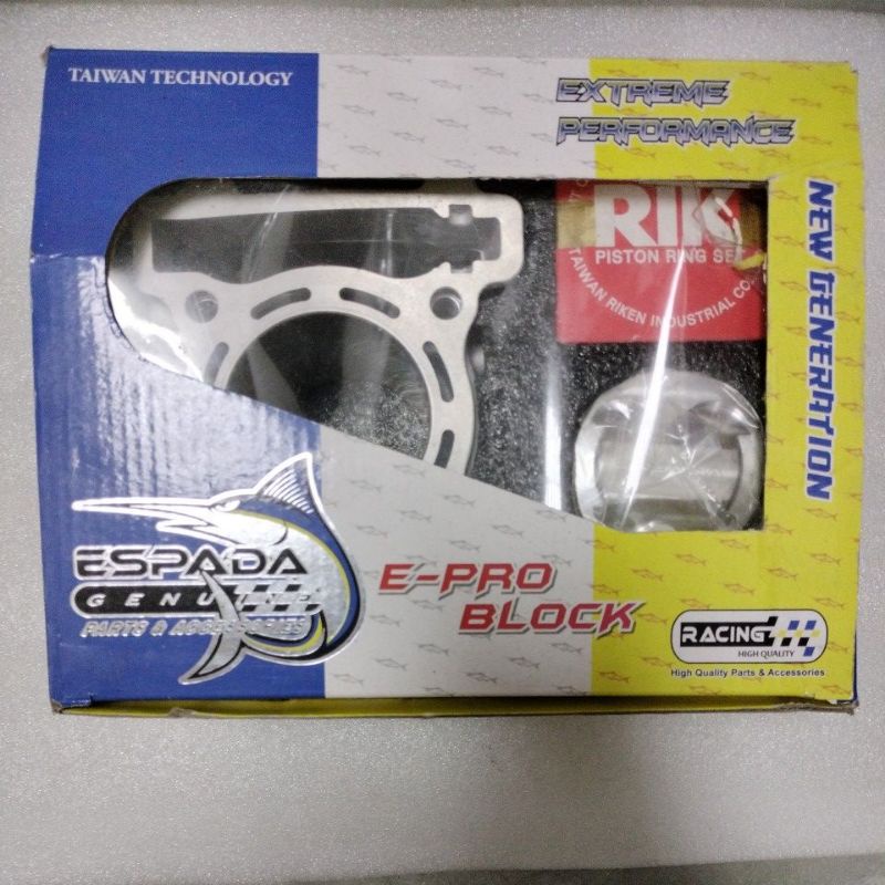 ESPADA RACING E PRO LC135 Y15ZR CERAMIC BLOCK 63mm 65mm E-PRO RIK RING ...