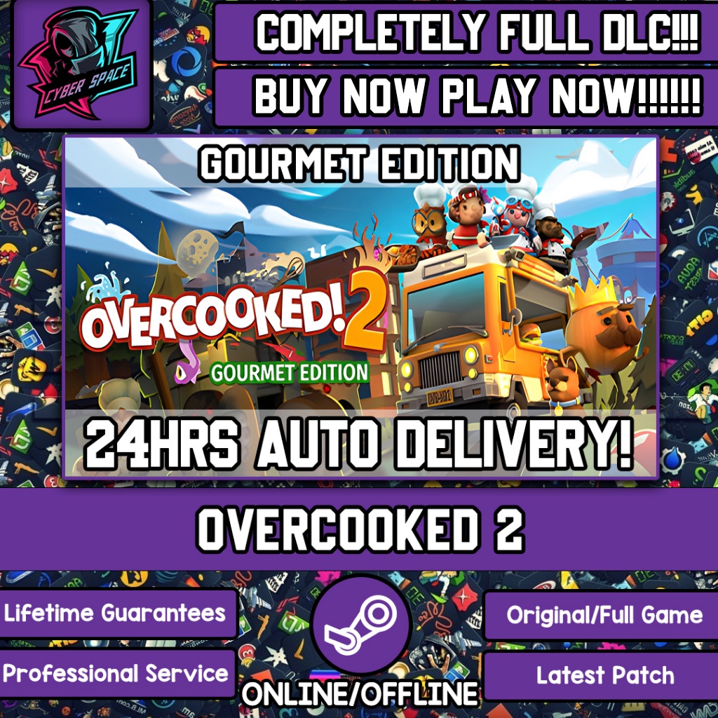 Overcooked 2 [Auto Delivery] [Steam Online & Offline] [Full DLC] Cyber ...