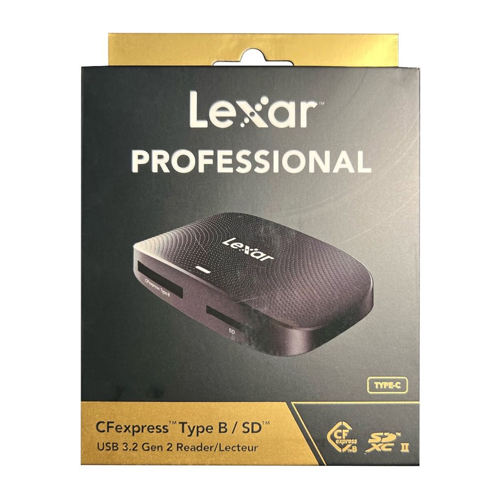 Lexar Professional LRW520U CFexpress Type B/SD USB3.2 Gen2 Card Reader ...