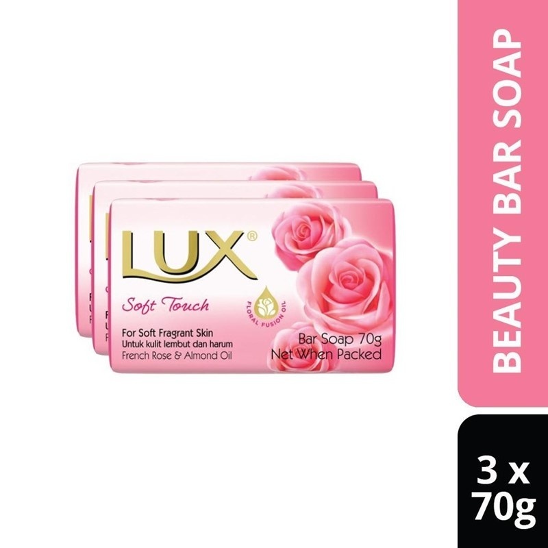 Lux Soft Touch Beauty Bar Soap 3x70g Shopee Malaysia