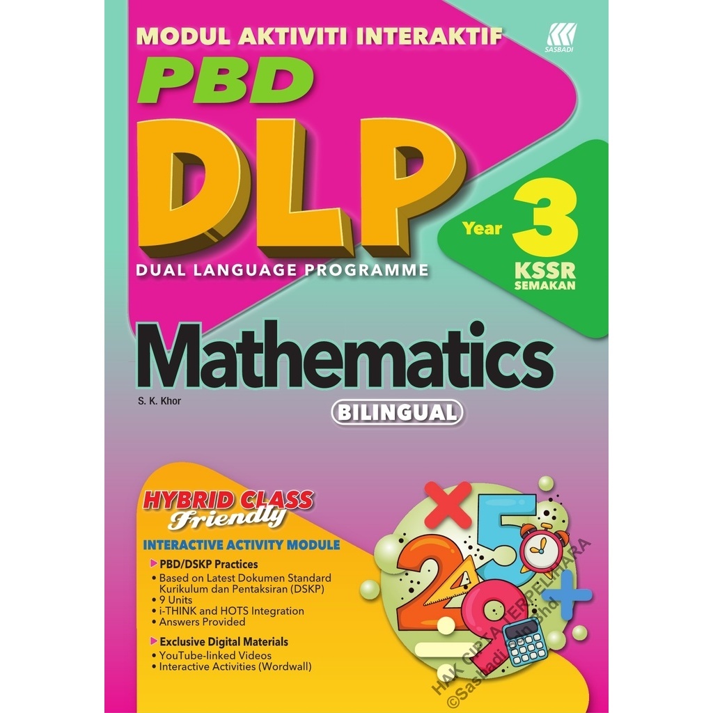 Sasbadi 2024: DLP Modul Interaktif: Mathematics (Bilingual) Year 3 ...