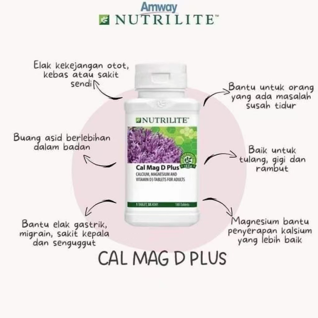 🌟original🌟amway Nutrilite Cal Mag D Plus 180 Tab Shopee Malaysia