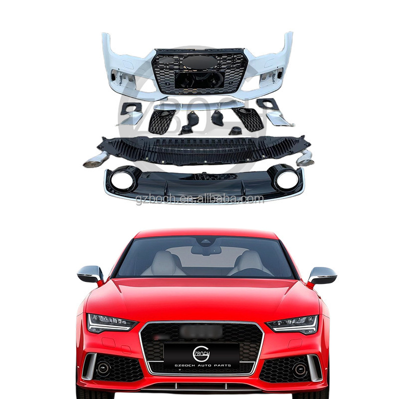 RS7 car grill for 2016 2017 2018 2019 Audi A7 modify RS7 front bumper