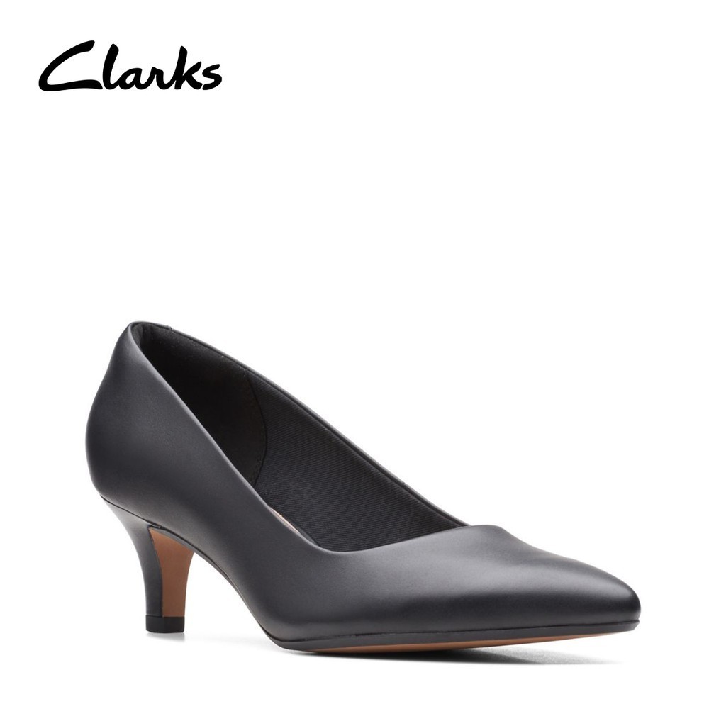 Clarks leather heels best sale