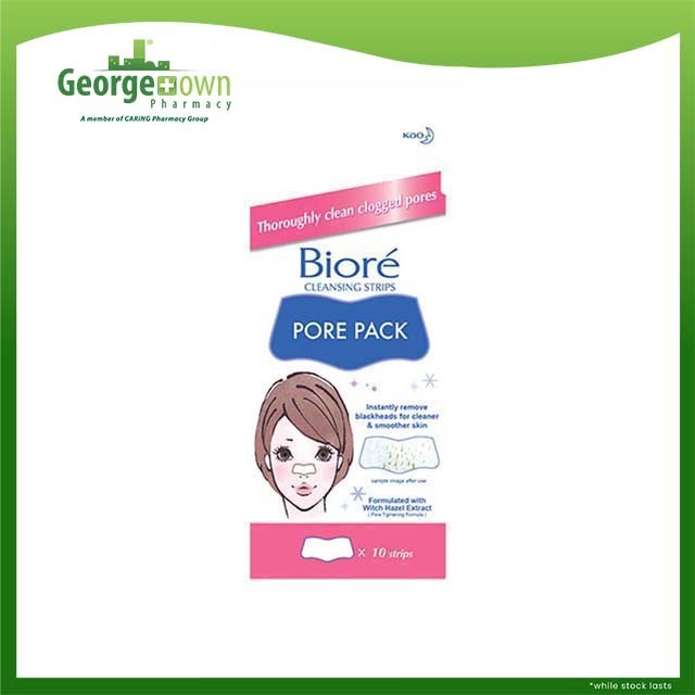 BIORE PORE PACK CLEANSING WHITE STRIP 10S | Shopee Malaysia