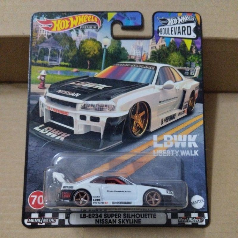 Hot Wheels - LB-ER34 Nissan Skyline R34 LBWK *Boulevard | Shopee Malaysia