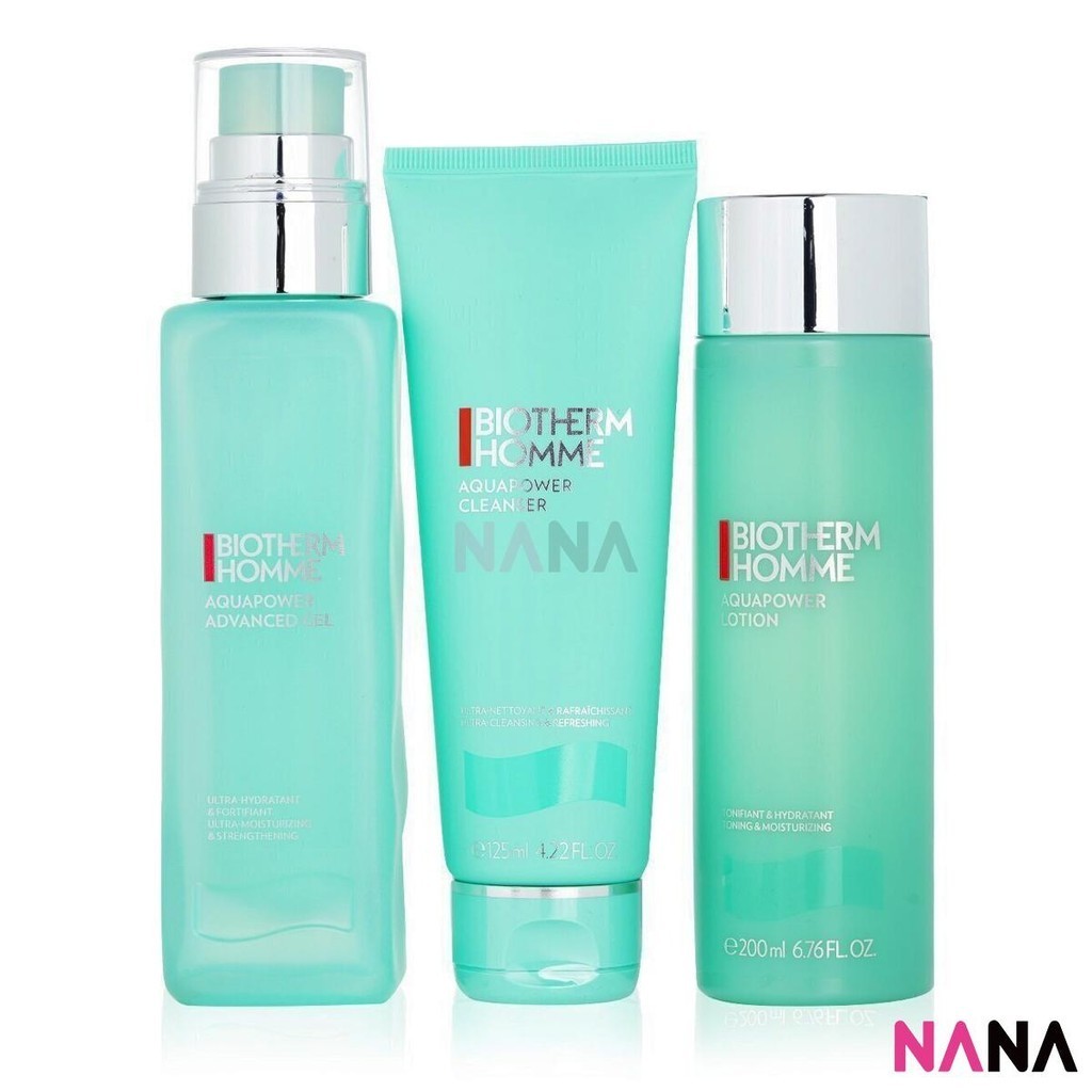 BIOTHERM Homme Aquapower Power Of 3 Set (120ml + 200ml + 100ml