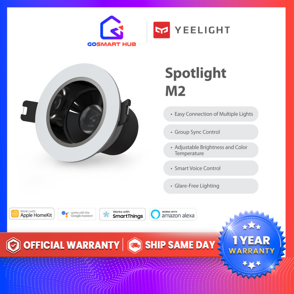 Yeelight Smart Spotlight M2 (Mesh) | Wifi App Control | Shopee Malaysia