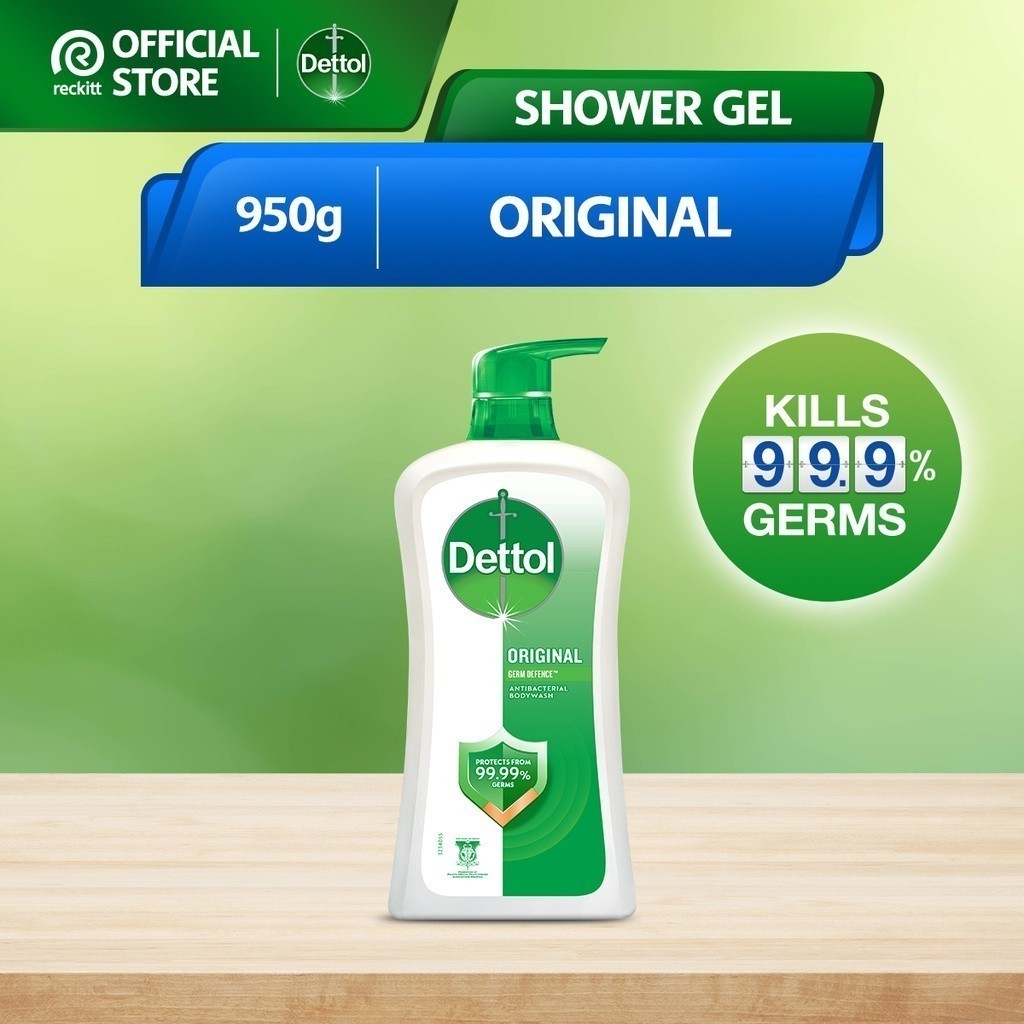Dettol Antibacterial Shower Gel Body Wash Original (950ml) | Shopee ...