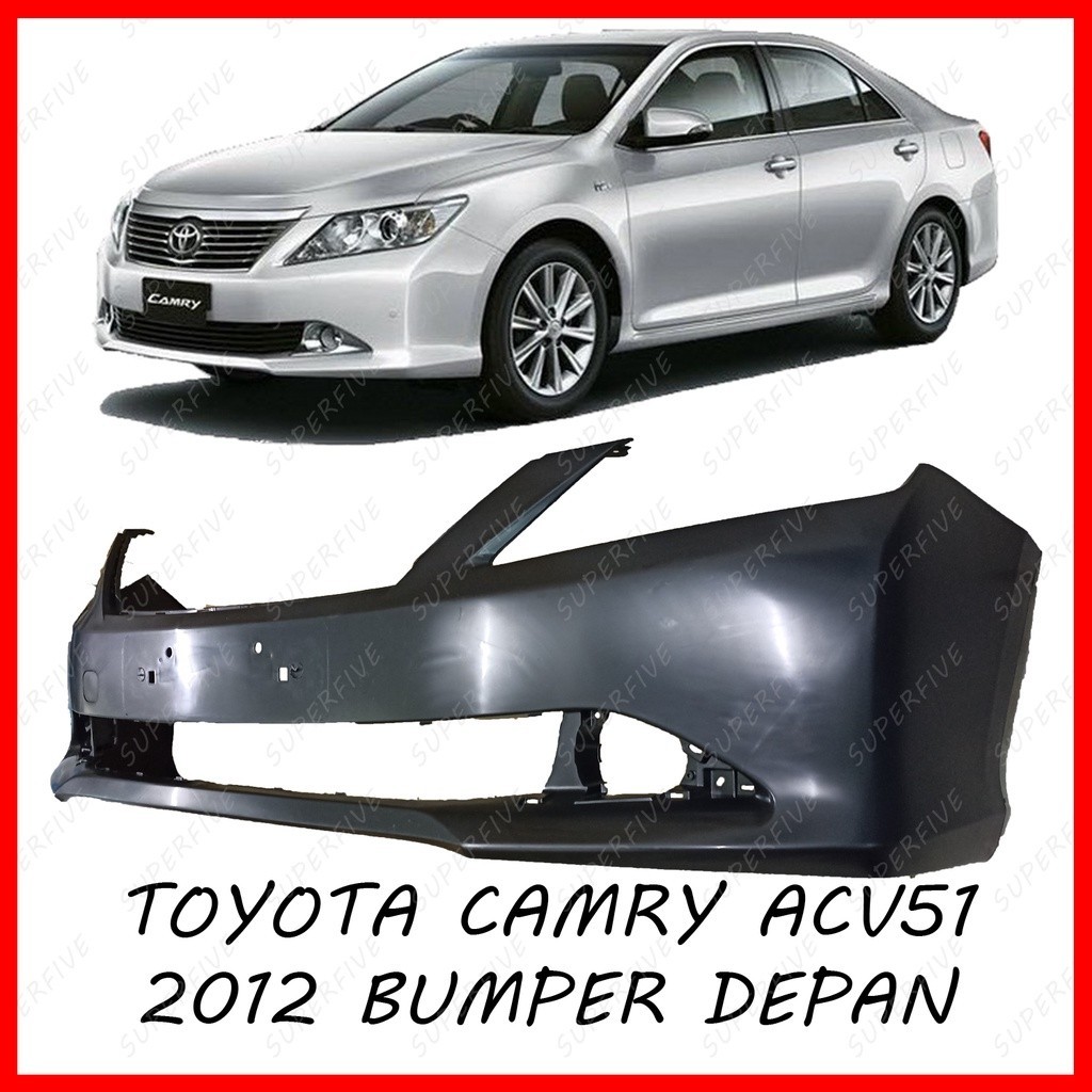 TOYOTA CAMRY ACV50 (2012 - 2014) FRONT BUMPER / BUMPER DEPAN | Shopee ...