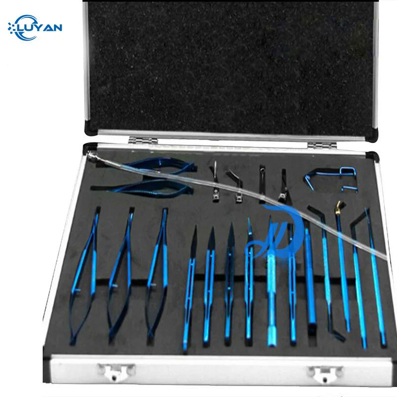 21 pcs titanium cataract eye set ophthalmic surgical instruments set ...