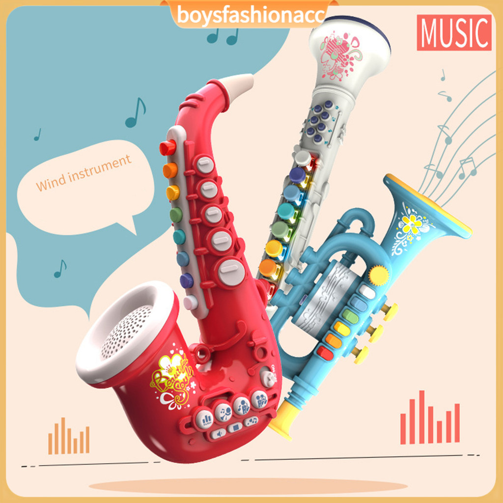 BF ABS Musical Instrument Toy Eight-tone Saxophone Mini Trumpet Toy ...