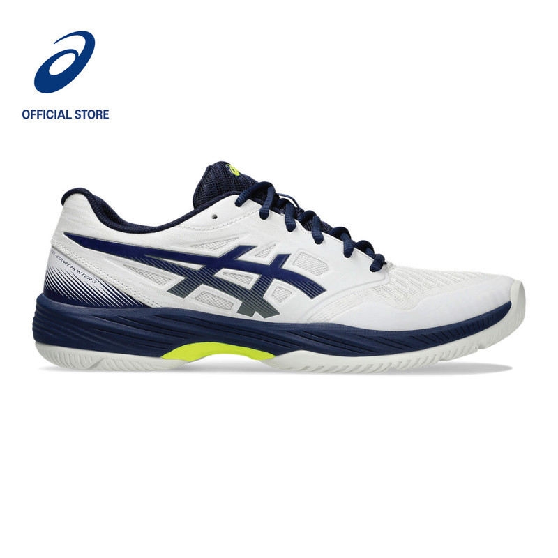 ASICS Gel Court Hunter 3 Men Indoor Sport Shoes In White Blue Expanse Shopee Malaysia