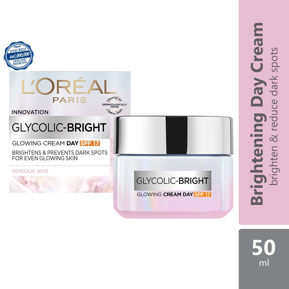 Loreal Paris Glycolic Glowing Day Cream Spf17 50ml Shopee Malaysia 8862