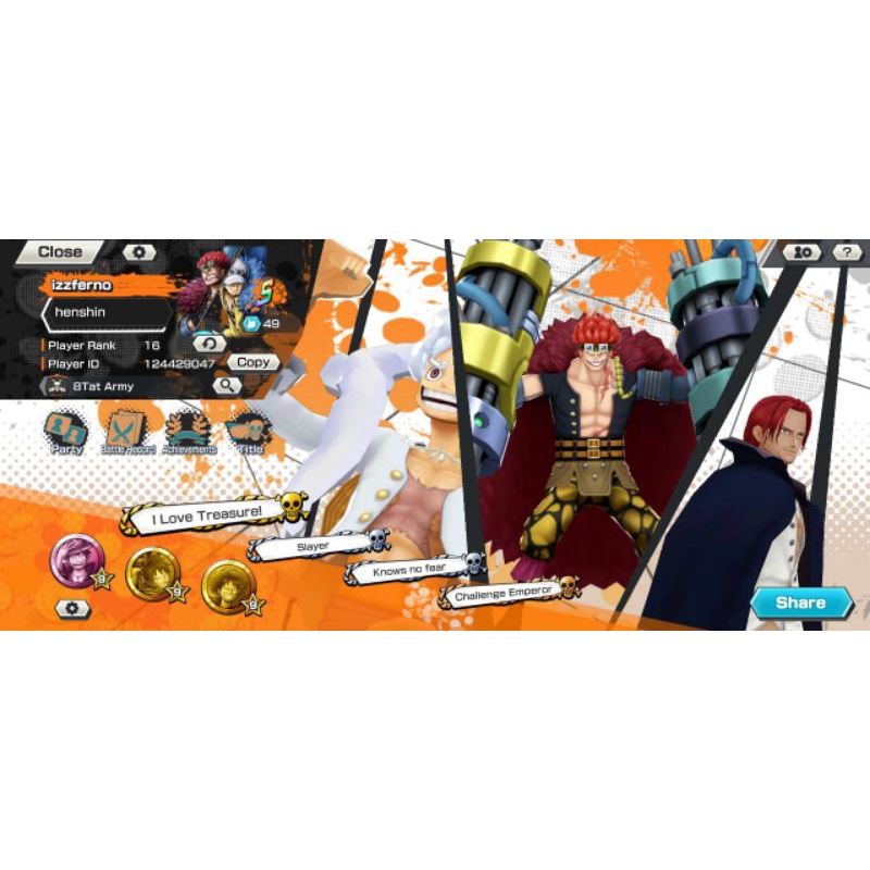 One Piece Bounty Rush 4 EXTREME Figure KidLaw MAX Gear 5 Nika 92 Shanks