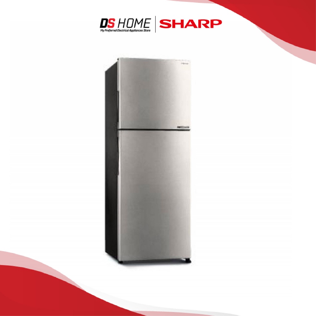 SHARP SJ4122MSS FRIDGE 2 DOORS J-TECH INVERTER AG NANO-DEODOLISER SS ...