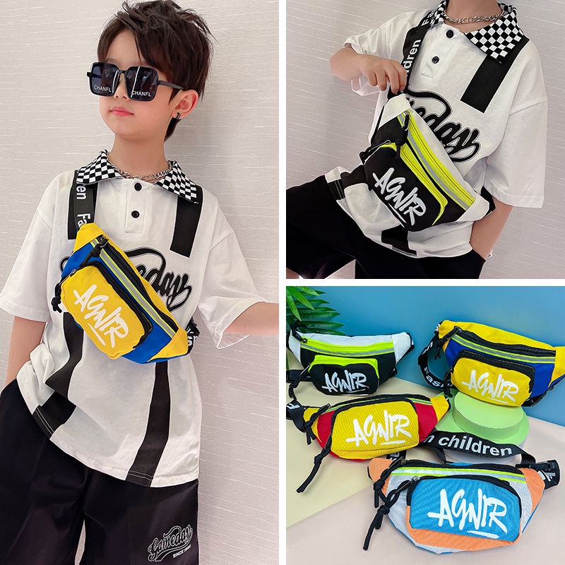 Korean Version Handsome Children's Bags Boys Messenger Bags Cute Chest ...