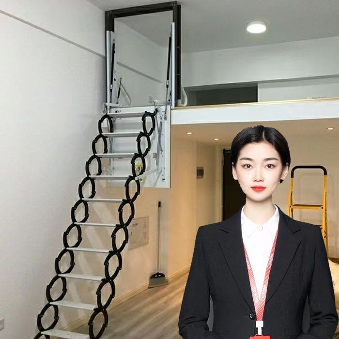 Get 7 coupon+gift】 Retractable Staircase Attic Folding Stair