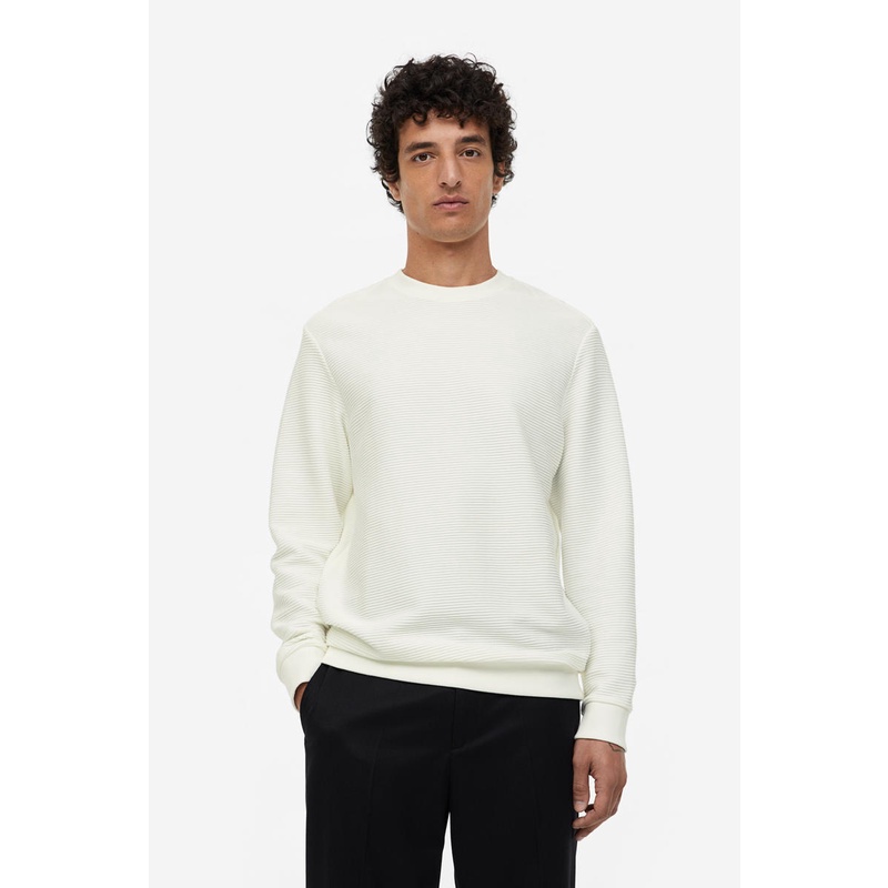 Ribbed sweatshirt on sale