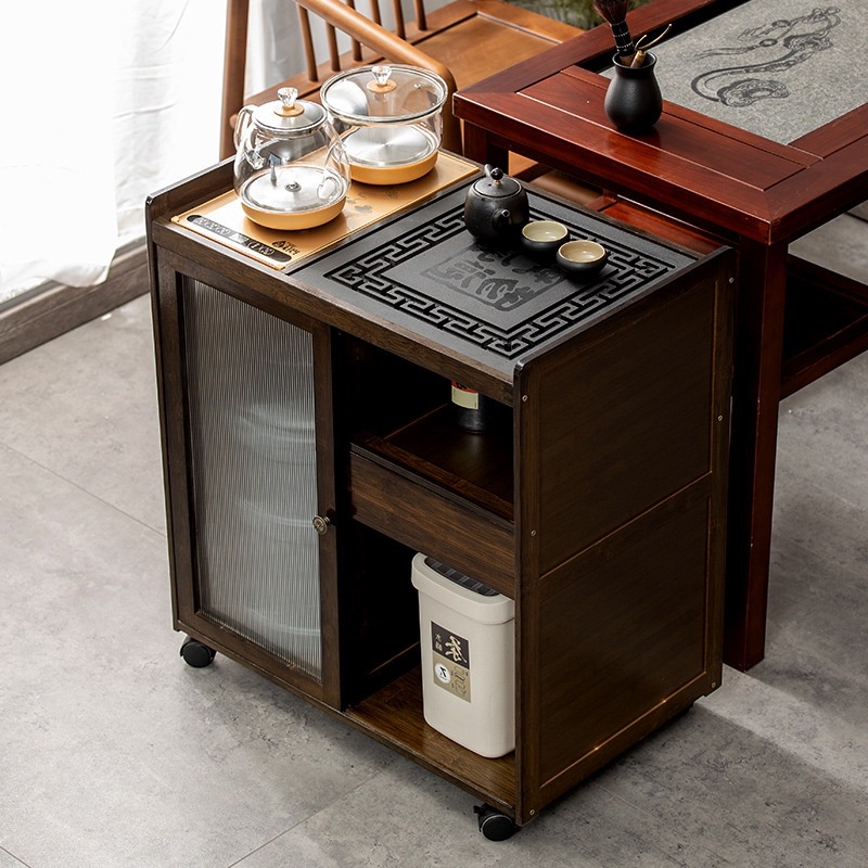 HY8 Movable Chinese Tea Office Tea TableSide