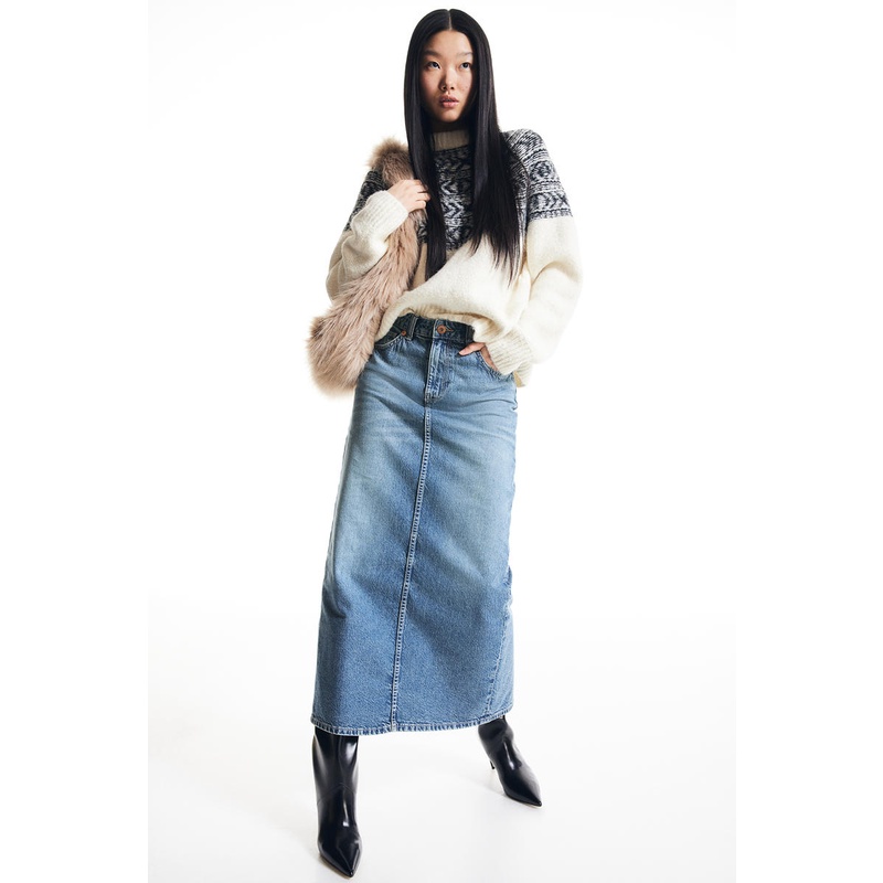 H & 2024 m denim skirt