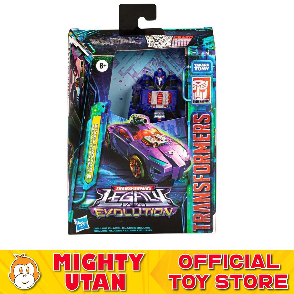 Transformers Legacy Evolution: Action Figure Shadow Striker Cyberverse (14 Cm) Convertibile In Auto Sportiva