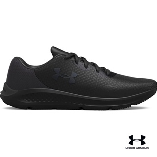Under Armour Unisex Kids' Grade School Charged Pursuit 3 Running Shoes  Black/Black/White - 3024987-001 