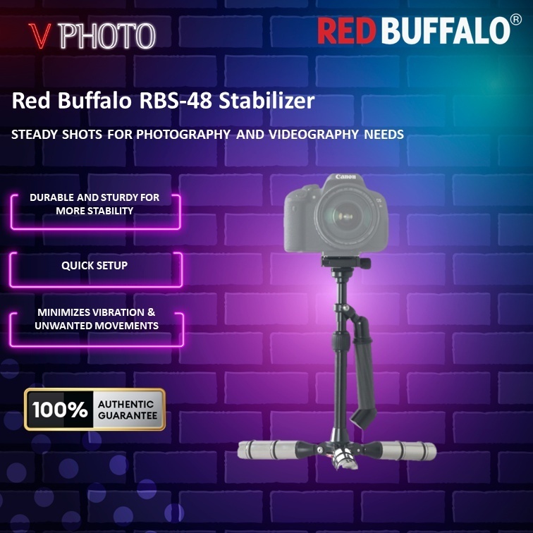 Red Buffalo RBS48 Handheld Stabilizer Camera Stabilizer Tripod Stand