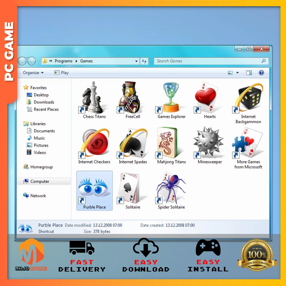 [PC Game] Windows 7 Games Collection PC Digital Download Offline ...