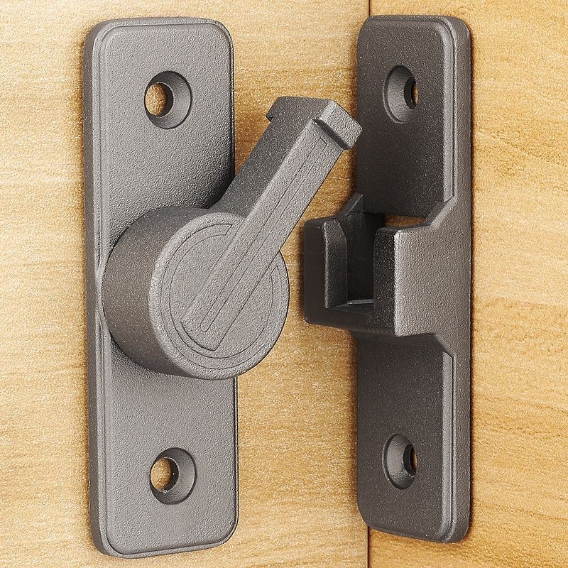 Non punching door buckle 90 degree sliding door lock bolt, r Perforated ...