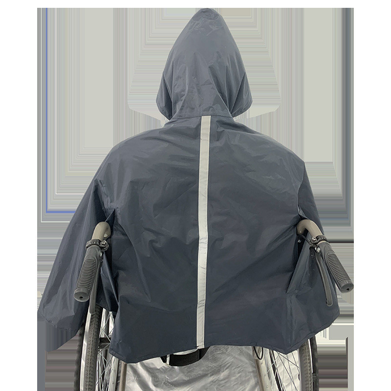 AT-🌟Factory Direct Supply Amazon Wheelchair Raincoat Polyester Disabled ...