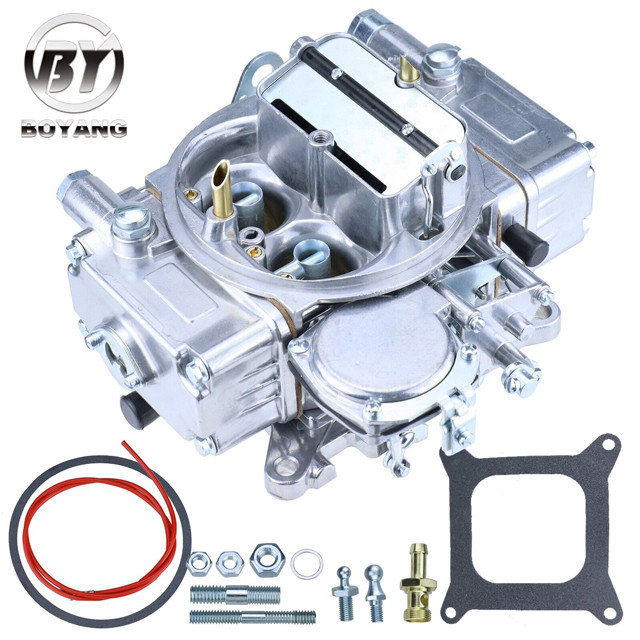 4 Barrels Holley 4160 600 CFM Carburetor Carb Vacuum Secondaries Manual ...