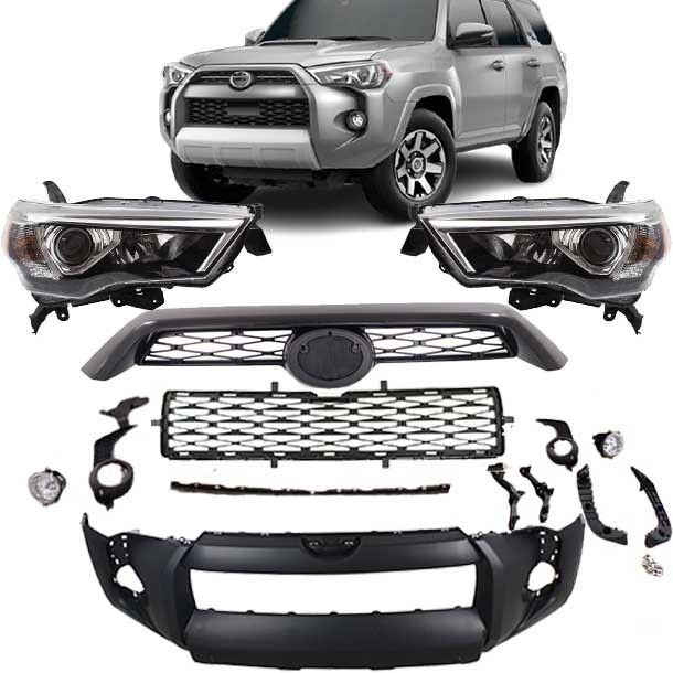 car headlight grille fog lamp front bumper assembly for toyota 4 runner ...