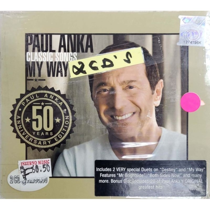 Paul Anka - My Way : Classic Songs (2CDs) | Shopee Malaysia