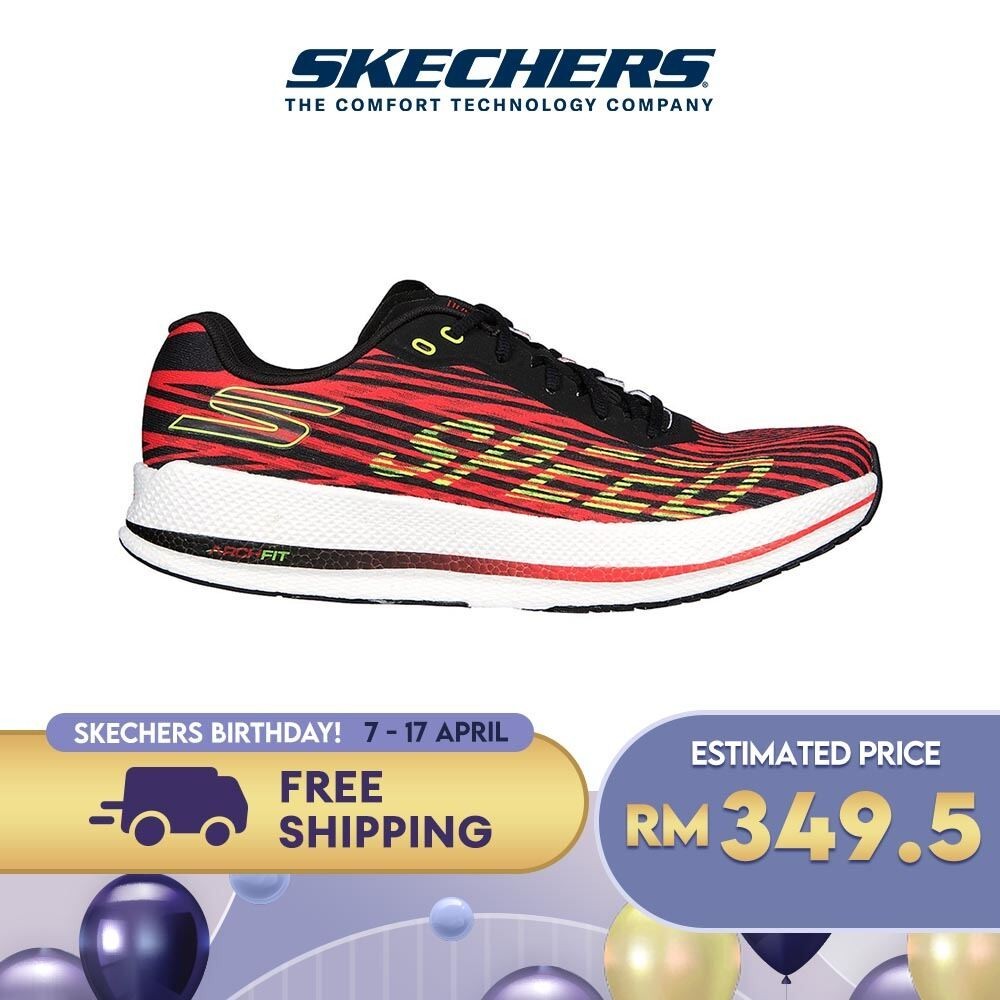 Skechers Men GOrun Arch Fit Razor 4 Running Shoes - 246075-RDYL Lelaki ...