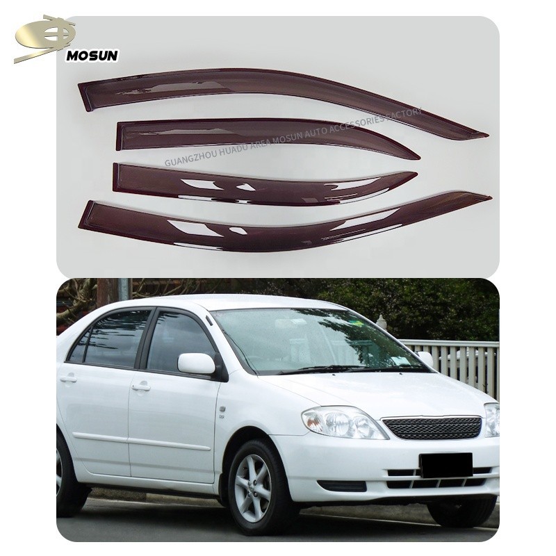thumbnail image 2 of Smoked Door Visors For 2017-2019 Toyota Corolla – In-Channel Vent Deflectors 2 of 6