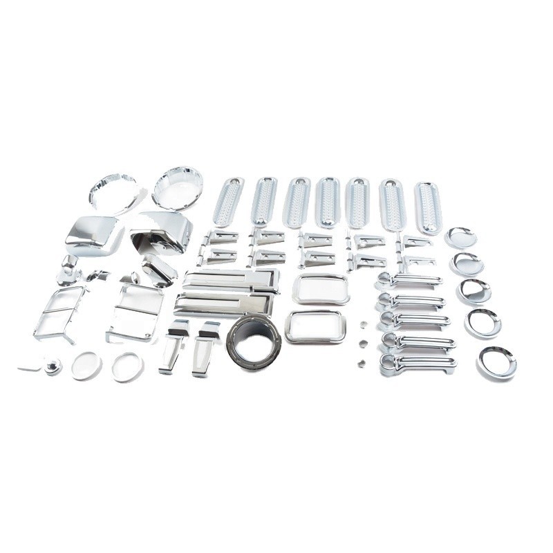 Auto chrome accessories for jeep-wrangler jk 2007+ insert grills, light ...