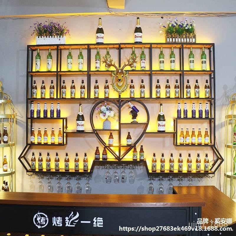 ST-⛵Bar Restaurant Iron Retro Simple Industrial Style Bar Counter ...