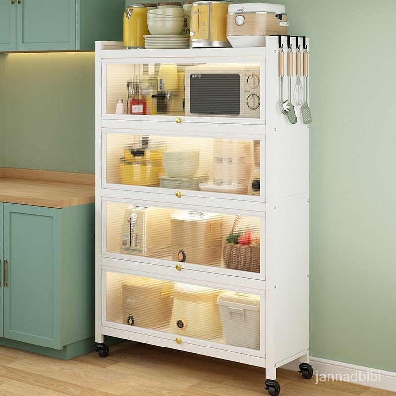 KY-6/Kitchen Storage Rack with Cabinet Door Dust-Proof Multi-Layer ...