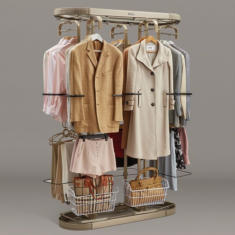 HY-# Carosa Wardrobe360Degree Rotating Coat Hanger Floor Cloakroom ...