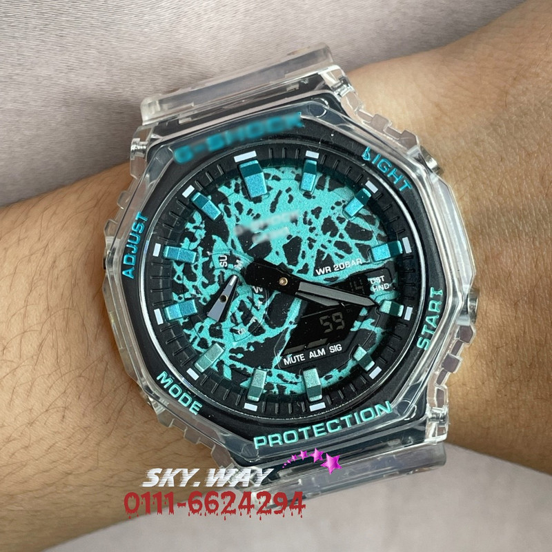 Casio G Style Digital Transparent Kaca SK1 Jam Dual Time Version Viral TMJ Petak 6900 Jelly Edition Shopee Malaysia