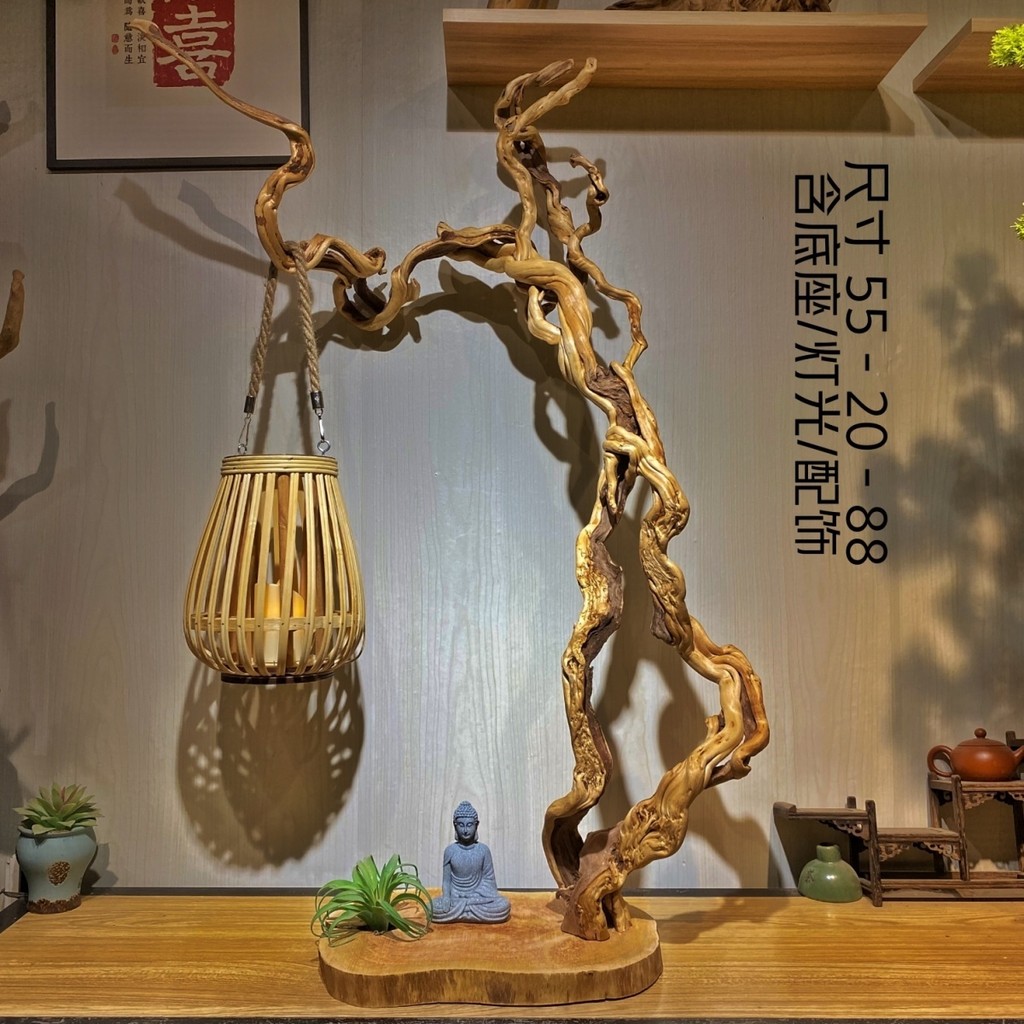 JY-H/Arborvitae Root Carving Tree Root Table Lamp Floor Lamp Rack ...