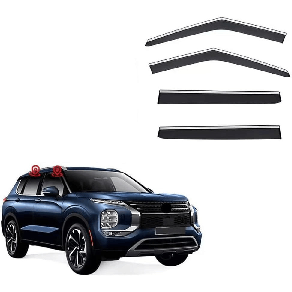 Fit for Mitsubishi Outlander 2022 2023 2024 Window Visors Deflector Sun ...