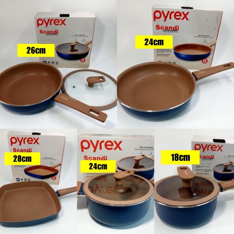 🔥New arrival🔥Periuk/casserole/pan brand PYREX non stick (tidak melekat ...