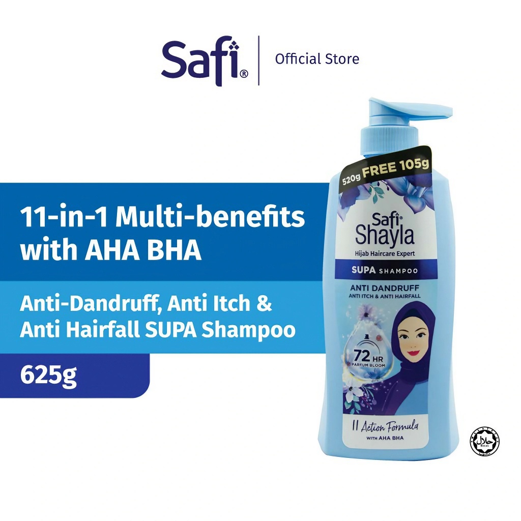 SAFI SHAYLA SUPA Shampoo Anti Dandruff, Anti Itch & Anti Hairfall [625g ...