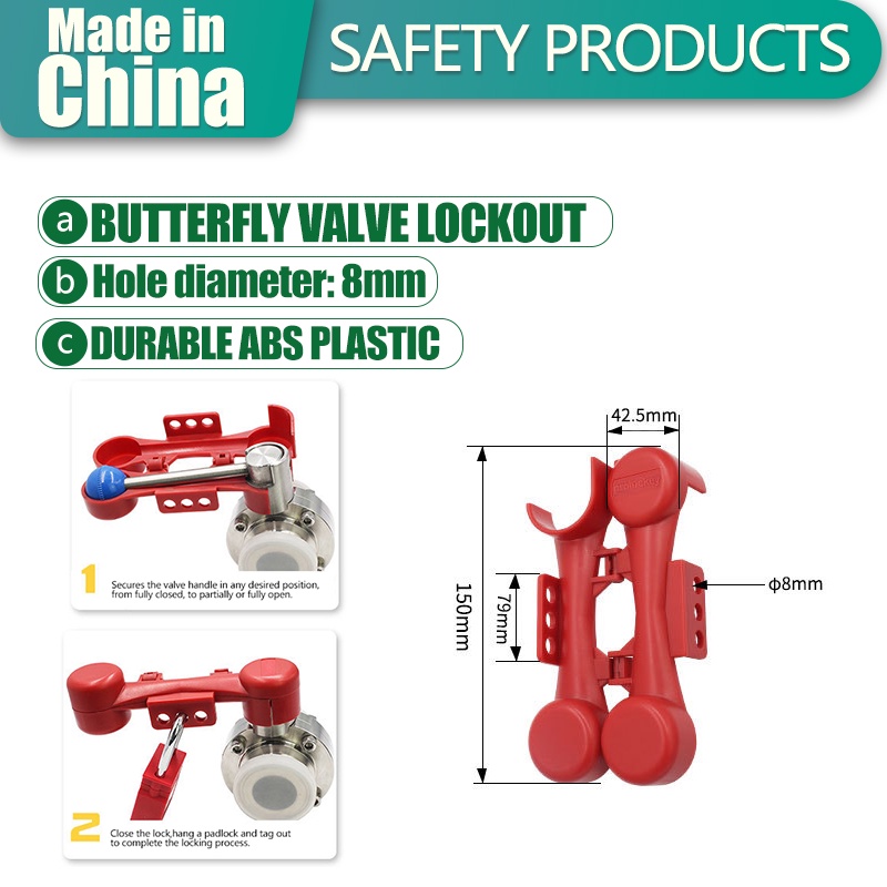 Lotolockout [BUTTERFLY VALVE LOCKOUT] Industrial Engineering PVC Pipe