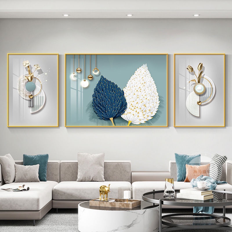 [Ready Stock] Light Luxury Living Room Decoration Painting Atmospheric