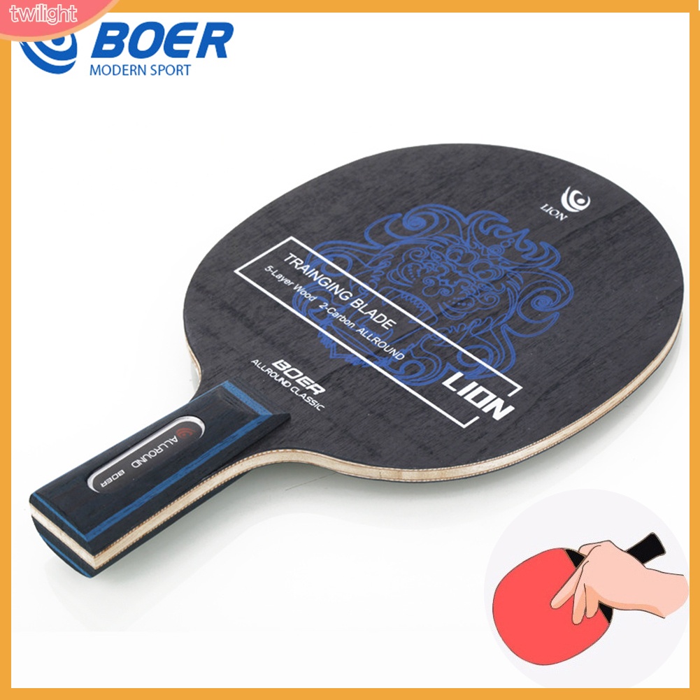 Racket Blade Carbon Fiber Aryl Group Fiber Ping Pong Long Handle Accesssories Sports Indoor Hobbies Bat Paddle Shopee Malaysia