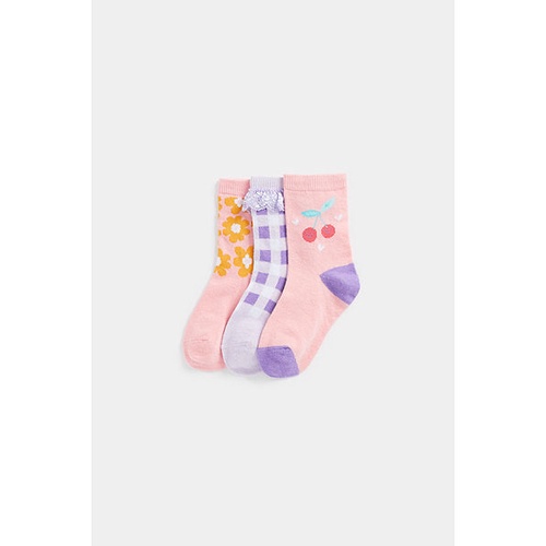 Mothercare 3 Pack Textured Baby Socks